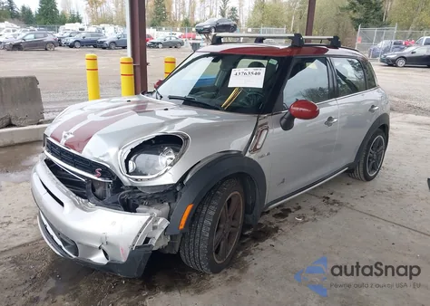 2016 Mini Countryman Cooper S z USA, uszkodzony, nr VIN WMWZC5C54GWU04569
